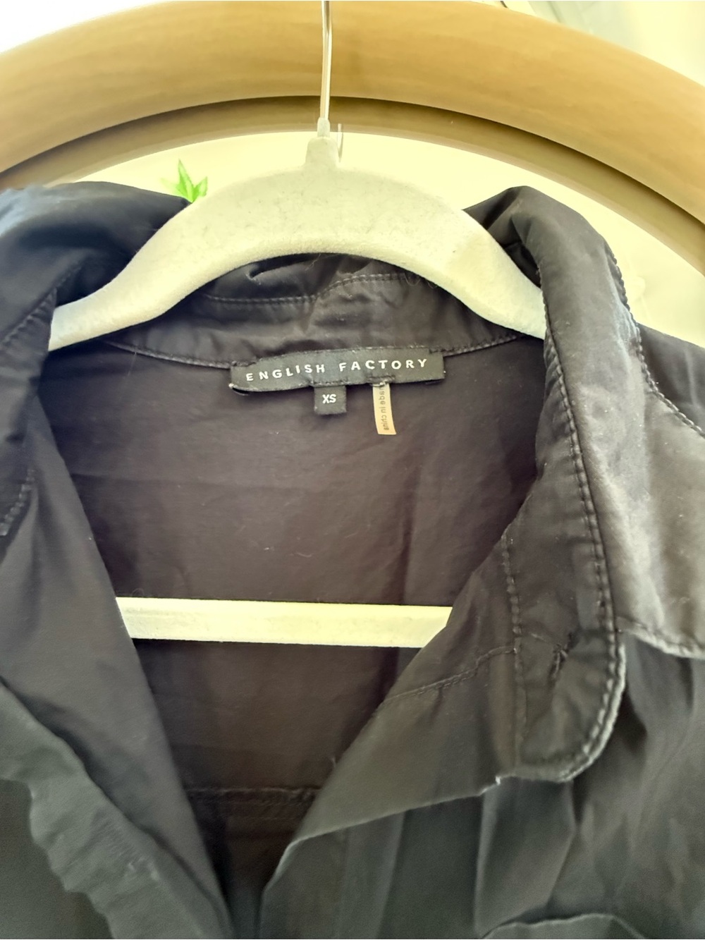 English Factory Black Shirt Dress - Picture 3 of 4